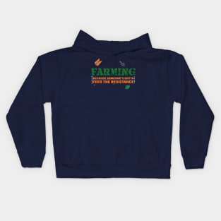 Farming Feeds the Resistance Kids Hoodie